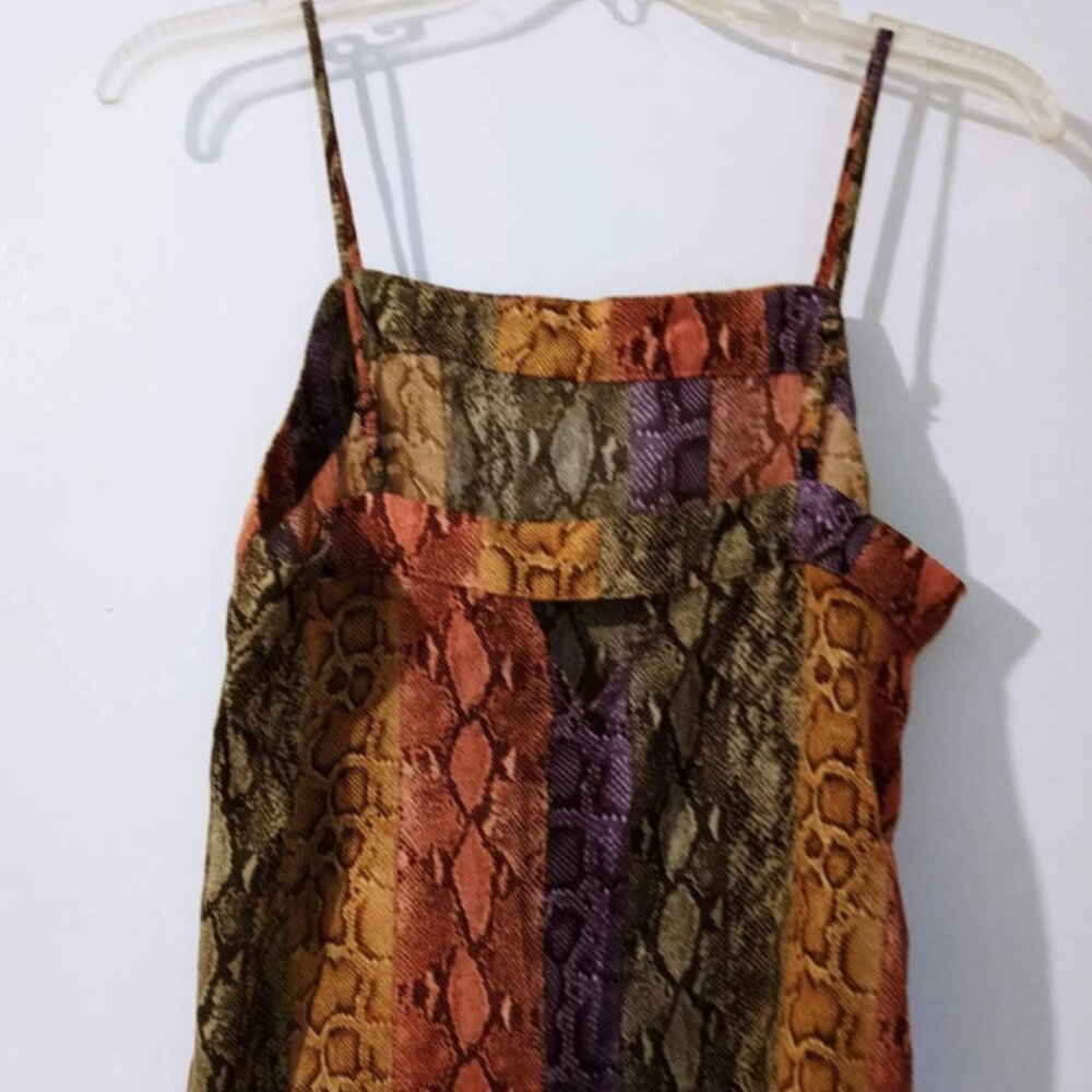 Hiatus multicolor spaghetti straps tank top M